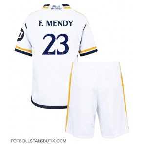 Real Madrid Ferland Mendy #23 Replika Hemmatröja Barn 2023-24 Kortärmad (+ Korta byxor)